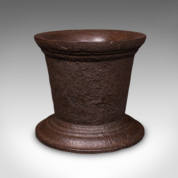 Huge 140 LB Antique Dye Maker's First Stage Mortar & Pestle, English, Georgian