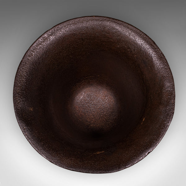 Huge 140 LB Antique Dye Maker's First Stage Mortar & Pestle, English, Georgian