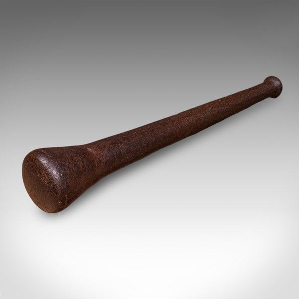 Huge 140 LB Antique Dye Maker's First Stage Mortar & Pestle, English, Georgian