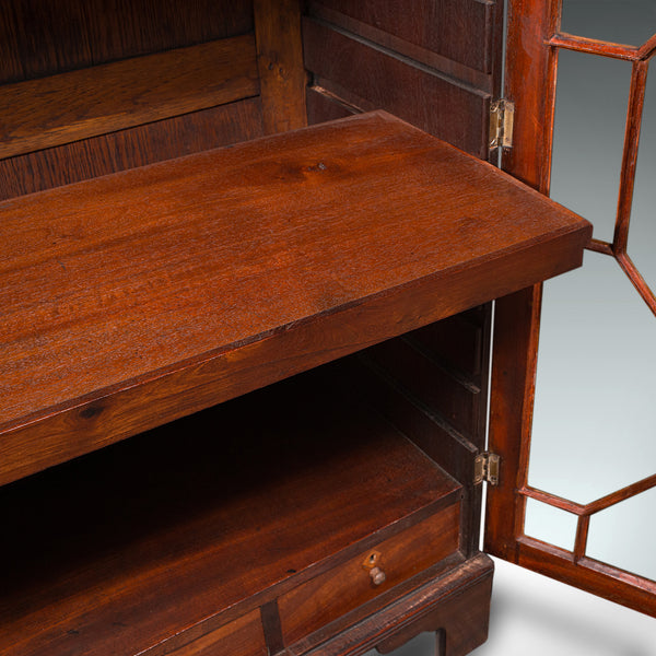 Antique Astragal Glazed Bookcase, English, Display Book Cabinet, Victorian, 1880