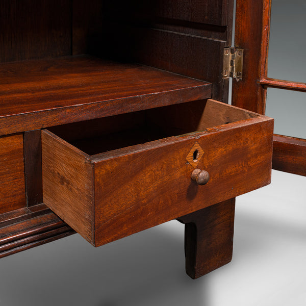 Antique Astragal Glazed Bookcase, English, Display Book Cabinet, Victorian, 1880