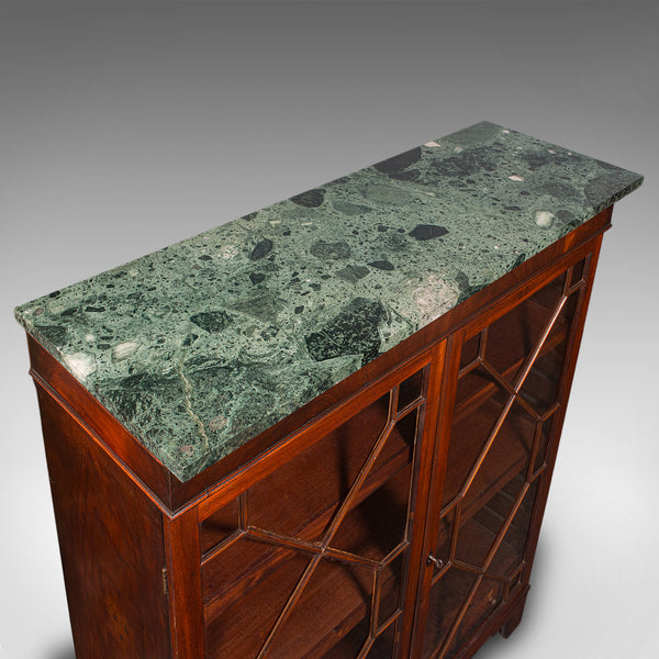 Antique Astragal Glazed Bookcase, English, Display Book Cabinet, Victorian, 1880