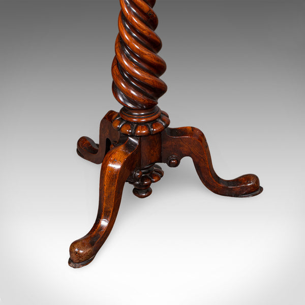 Antique Spirits Table, English, Burr Maple, Glasses Stand, Teapoy, William IV