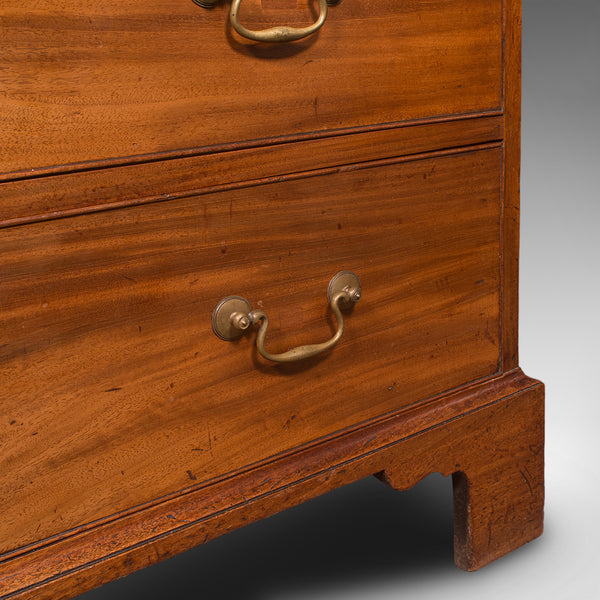 Antique Bachelor's Chest of Drawers, English, Master Bedroom Tallboy, Georgian