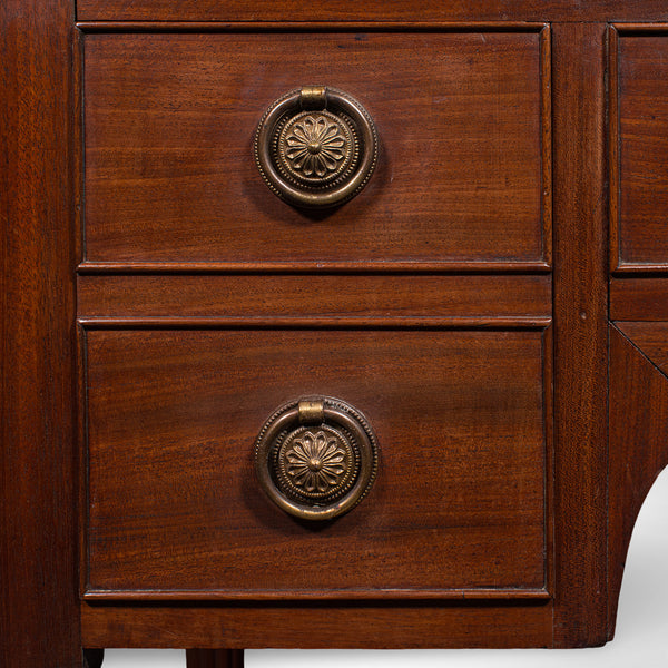 Antique Writing Table, English, Kneehole Desk, Home Office, Study, Regency, 1820