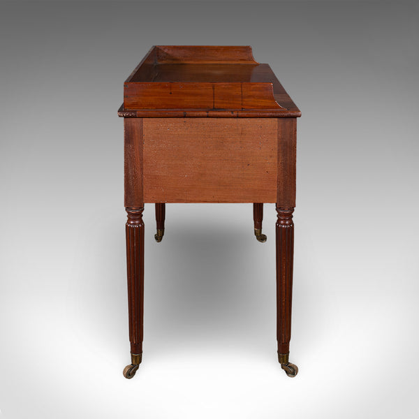 Antique Writing Table, English, Kneehole Desk, Home Office, Study, Regency, 1820