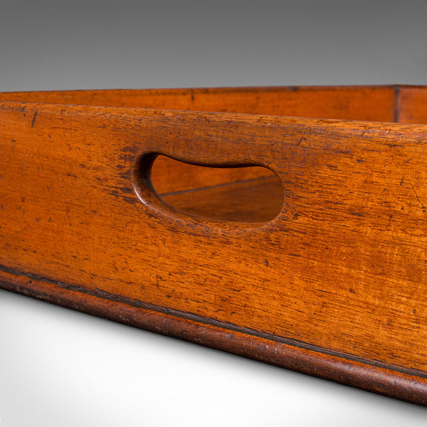 Antique Butler's Serving Tray on Stand, English Country House, Folding, Georgian