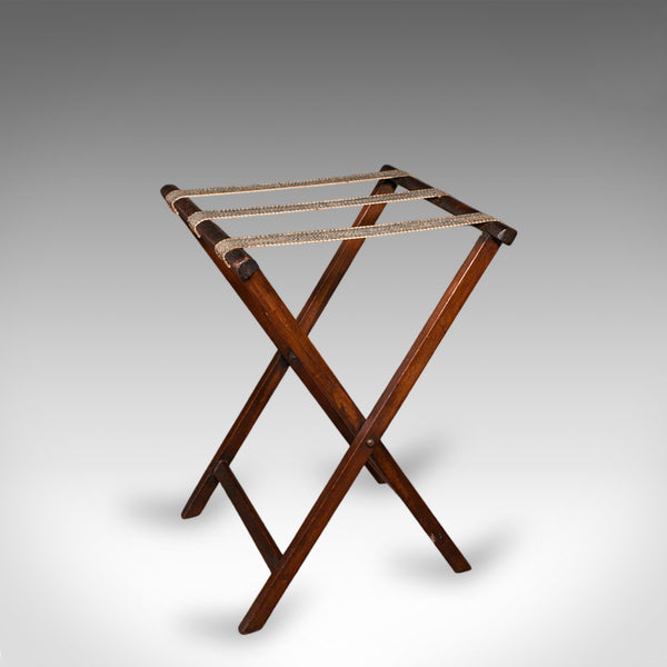 Antique Butler's Serving Tray on Stand, English Country House, Folding, Georgian