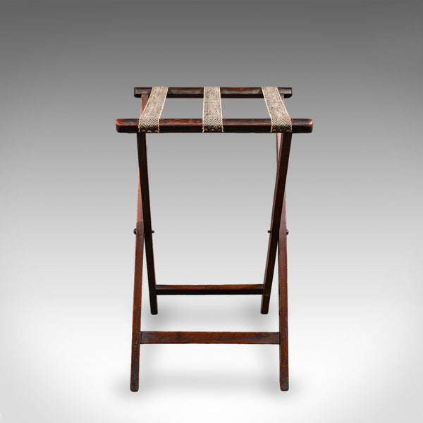 Antique Butler's Serving Tray on Stand, English Country House, Folding, Georgian