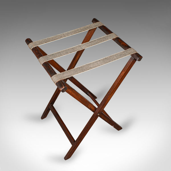 Antique Butler's Serving Tray on Stand, English Country House, Folding, Georgian