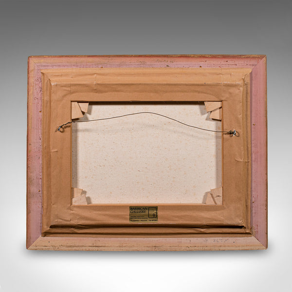 Vintage Plymouth Sound Painting, English, Art, Framed, Nautical Picture, Devon