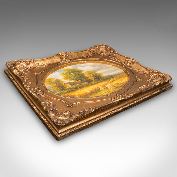 Vintage Landscape Painting, English School, Art, Countryside Picture, Circa 1950