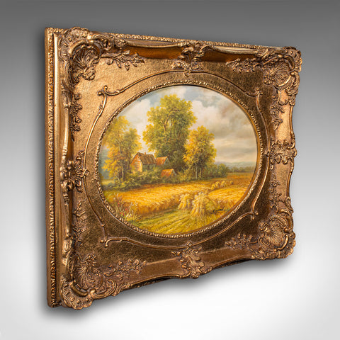 Vintage Landscape Painting, English School, Art, Countryside Picture, Circa 1950