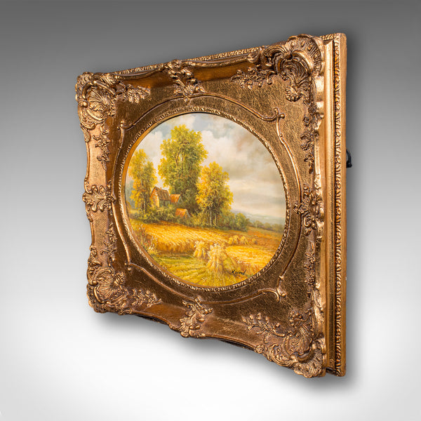 Vintage Landscape Painting, English School, Art, Countryside Picture, Circa 1950