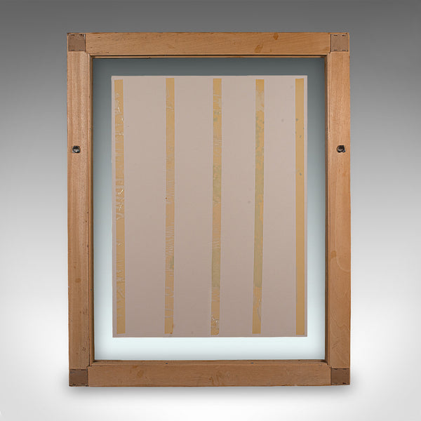 Large Vintage Architectural Villa Plan, French, Framed, After Edmond Paulin, Art