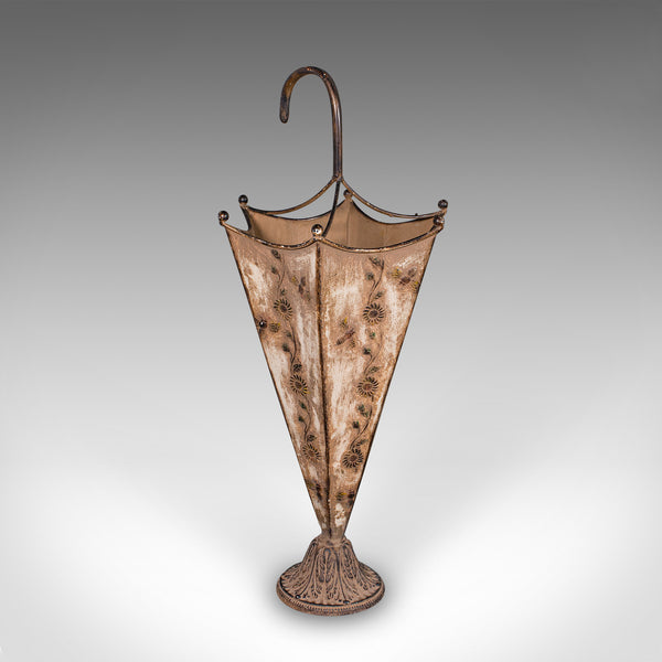 Vintage Umbrella Stand, English, Art Nouveau Revival, Entrance Hall Drip Tray