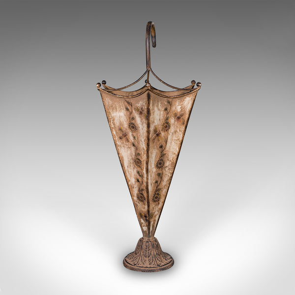 Vintage Umbrella Stand, English, Art Nouveau Revival, Entrance Hall Drip Tray