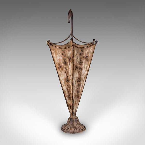 Vintage Umbrella Stand, English, Art Nouveau Revival, Entrance Hall Drip Tray