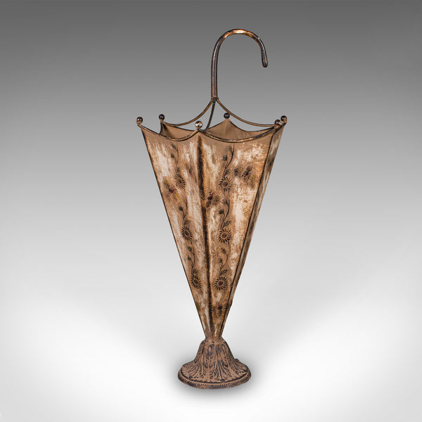 Vintage Umbrella Stand, English, Art Nouveau Revival, Entrance Hall Drip Tray