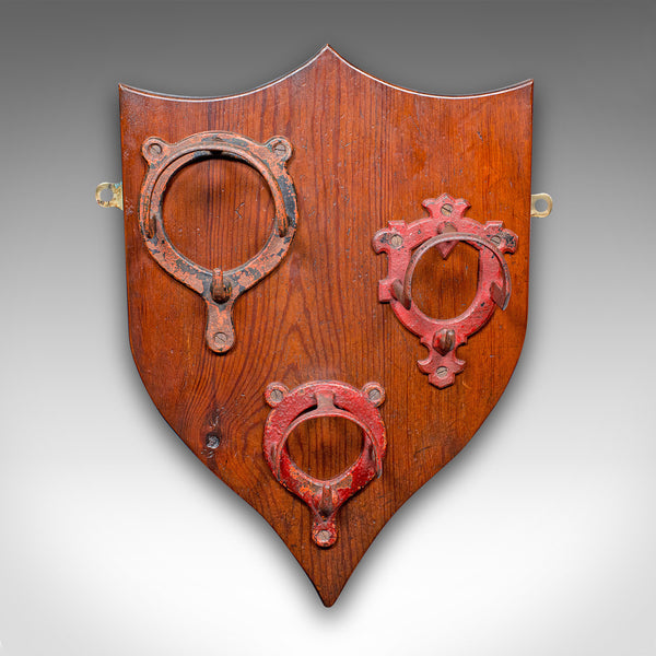 Antique Equestrian Yard Hanging Shield, Scottish, Beech, Tack Plaque, Victorian