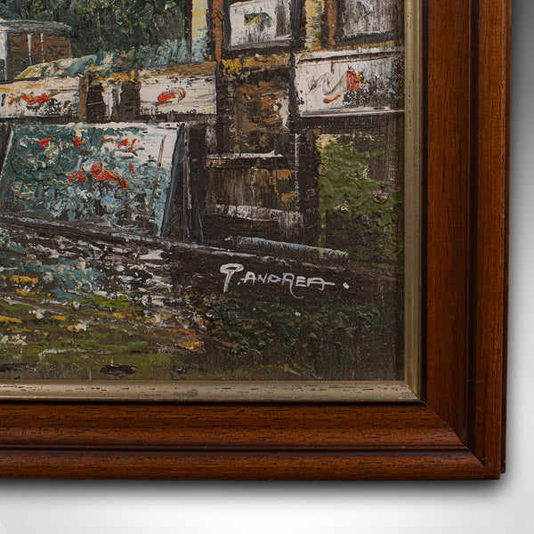 Vintage Paris Painting, French, Oil on Canvas, Notre Dame, Signed, Original Art