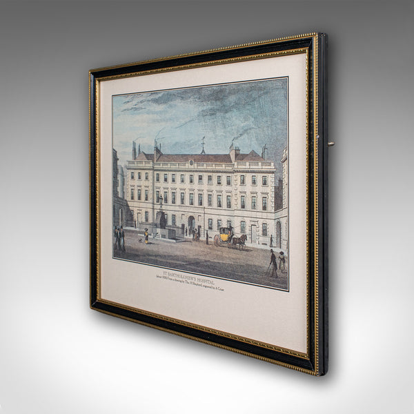 Antique Hospital Picture, St Barts, London, Engraving, Art, Medical, Victorian