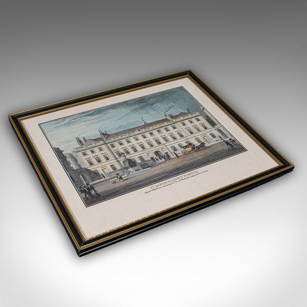 Antique Hospital Picture, St Barts, London, Engraving, Art, Medical, Victorian