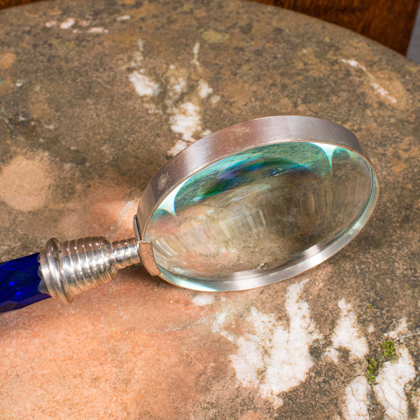 Antique Scholar's Magnifying Glass, French, Sewing, Library Magnifier, Edwardian