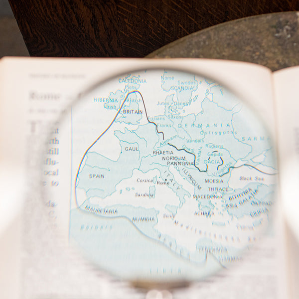 Antique Scholar's Magnifying Glass, French, Sewing, Library Magnifier, Edwardian