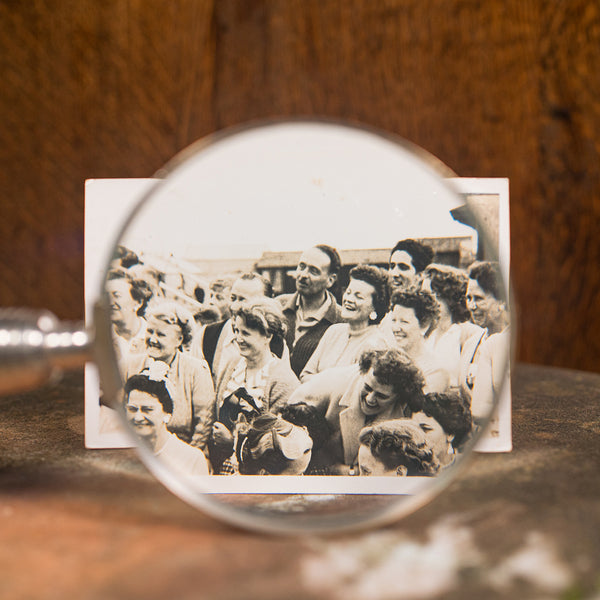 Antique Scholar's Magnifying Glass, French, Sewing, Library Magnifier, Edwardian