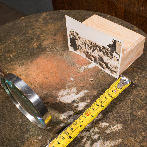 Antique Scholar's Magnifying Glass, French, Sewing, Library Magnifier, Edwardian