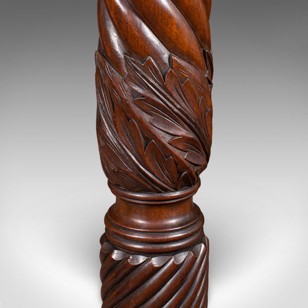 Pair of Large Antique Torchiere, English, Country House, Bust Stands, Victorian