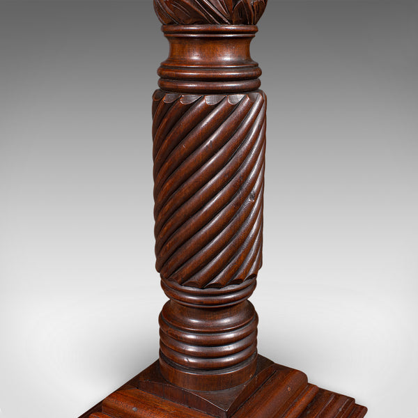 Pair of Large Antique Torchiere, English, Country House, Bust Stands, Victorian