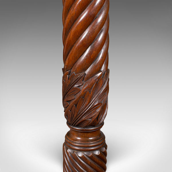 Pair of Large Antique Torchiere, English, Country House, Bust Stands, Victorian