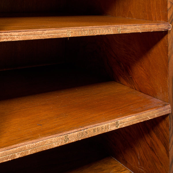 Antique Pianist's Lounge Server, English, Burr Walnut, Music Cabinet, Victorian