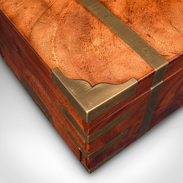 Antique Campaign Writing Slope, English Correspondence Box, Book Rest, Victorian