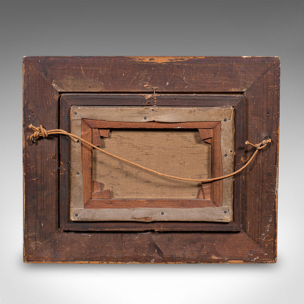 Antique Blacksmith's Cottage Painting, English School, Art, Picture, Figural