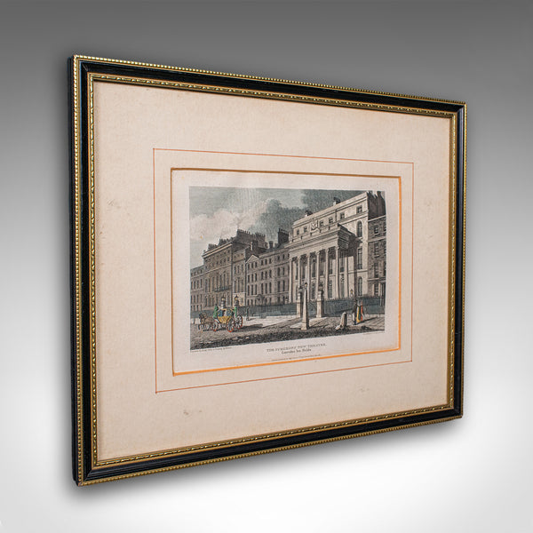 Antique Hospital Picture, Lincoln's Inn Fields, London, Art, Medical, Victorian