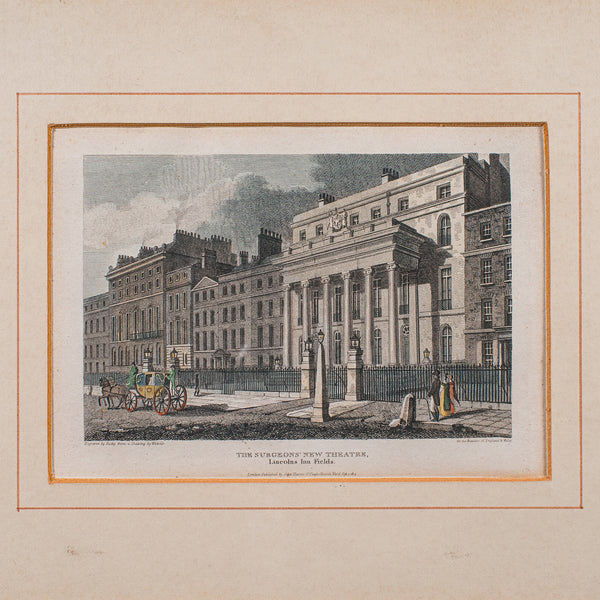 Antique Hospital Picture, Lincoln's Inn Fields, London, Art, Medical, Victorian