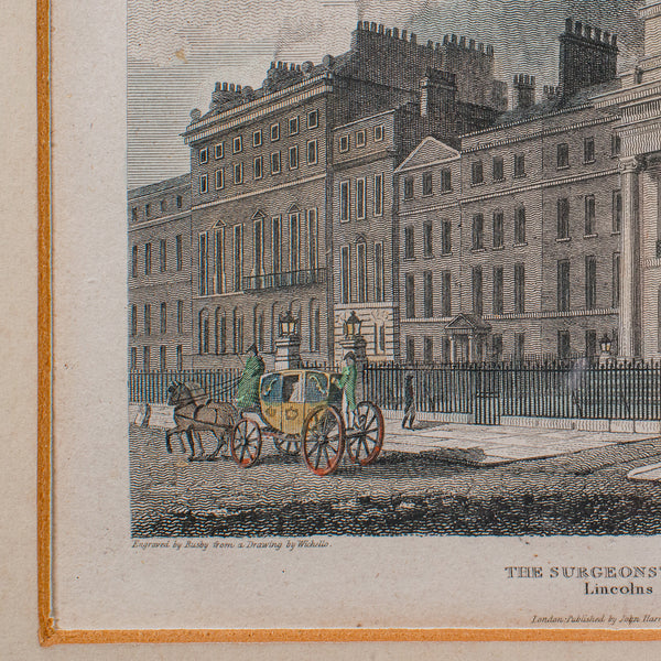 Antique Hospital Picture, Lincoln's Inn Fields, London, Art, Medical, Victorian