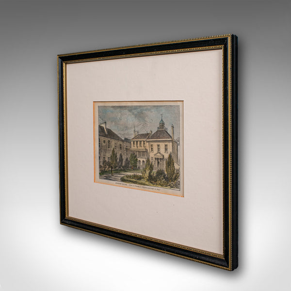 Antique Surgeon Square Picture, Edinburgh, Art, Medical Interest, Late Victorian