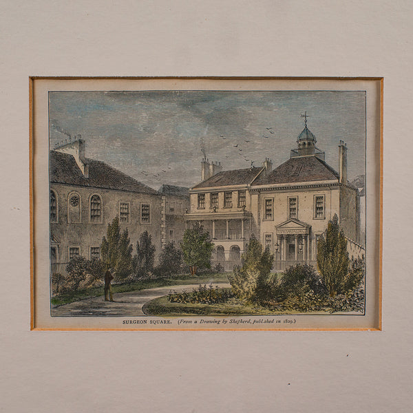 Antique Surgeon Square Picture, Edinburgh, Art, Medical Interest, Late Victorian