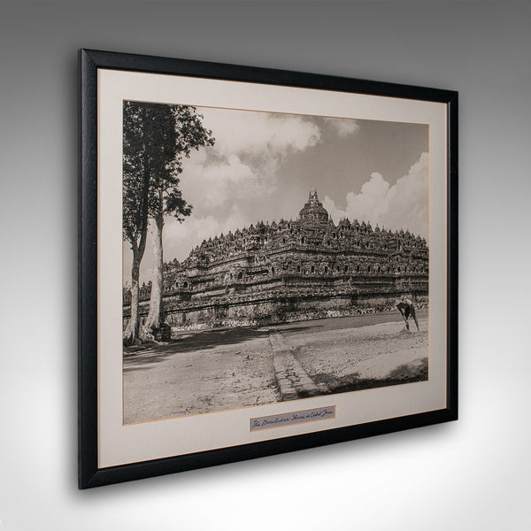 Vintage Photograph, Borobudur Shrine, Oriental, Monochrome, Java, Mid Century - London Fine Antiques