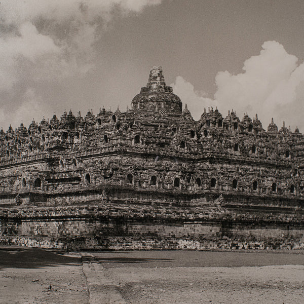 Vintage Photograph, Borobudur Shrine, Oriental, Monochrome, Java, Mid Century - London Fine Antiques