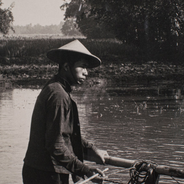Vintage Photograph, Rural Indonesia, Oriental, Monochrome, Java, Mid Century