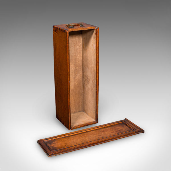 Antique Wine Bottle Presentation Case, English, Champagne Magnum Box, Regency