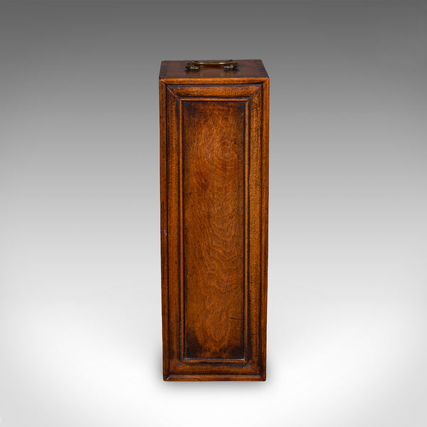 Antique Wine Bottle Presentation Case, English, Champagne Magnum Box, Regency