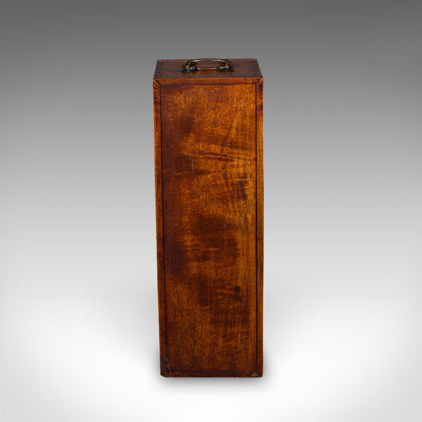 Antique Wine Bottle Presentation Case, English, Champagne Magnum Box, Regency