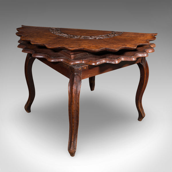 Antique Campaign Silver Table, Anglo Indian, 4 Seat, Dining, Colonial, Victorian