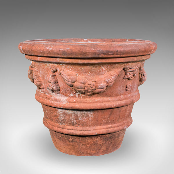 Pair of Vintage Patio Jardiniere, English, Terracotta, Veranda Planter Pot, 1960